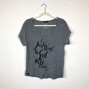 🛒 5/$25 Slyfox Threads Eat in Peace Mom Shirt